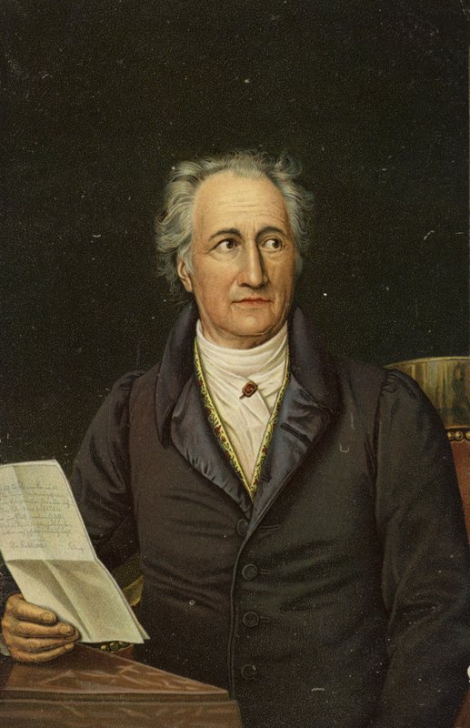 Johann Wolfgang von Goethe (1749–1832), tysk poet, romanforfatter og dramatiker (kromolitho) av German School