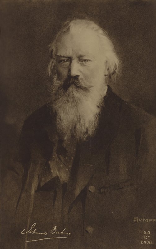 Johannes Brahms , tysk komponist og pianist (1833-1897) av German School
