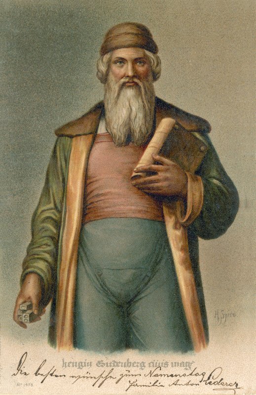 Johannes Gutenberg av German School