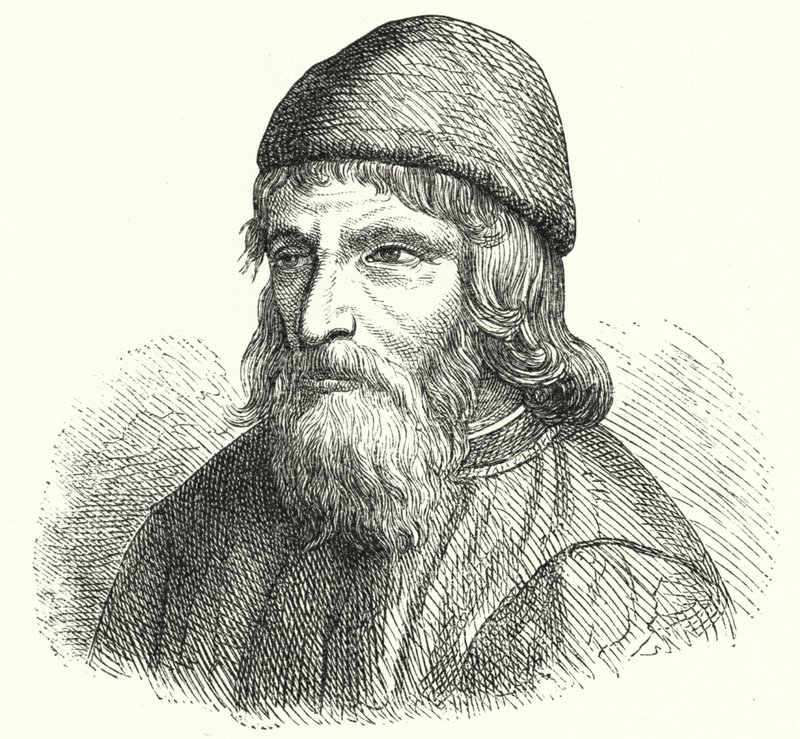 Johannes Trithemius , tysk benediktinerabbed og polymat (gravering) av German School