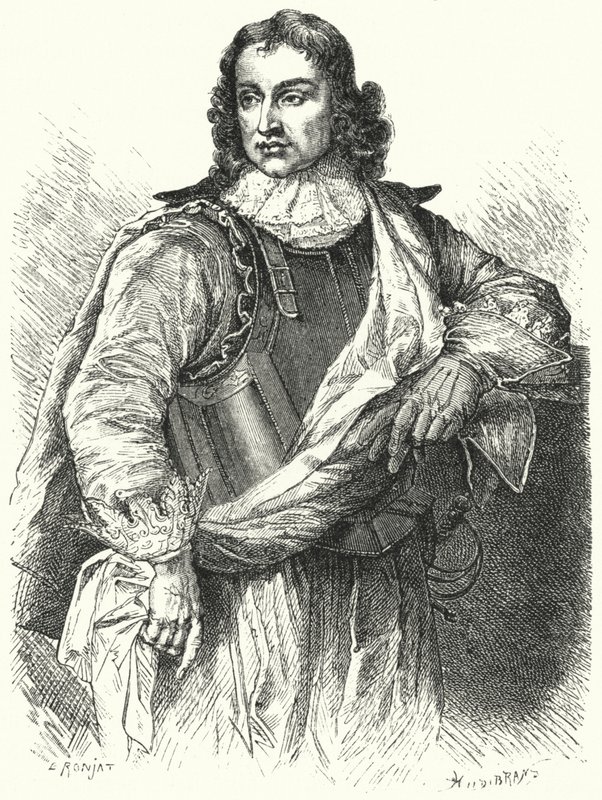 John Lambert , engelsk parlamentarikergeneral og politiker (gravering) av German School