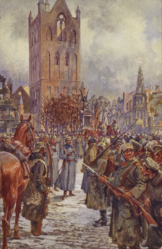Keiser Wilhelm II i Lyck (Elg), Polen, første verdenskrig av German School