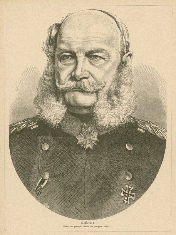 Kaiser Wilhelm I av Tyskland av German School
