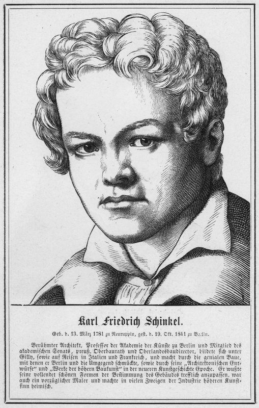 Karl Friedrich Schinkel (gravering) av German School