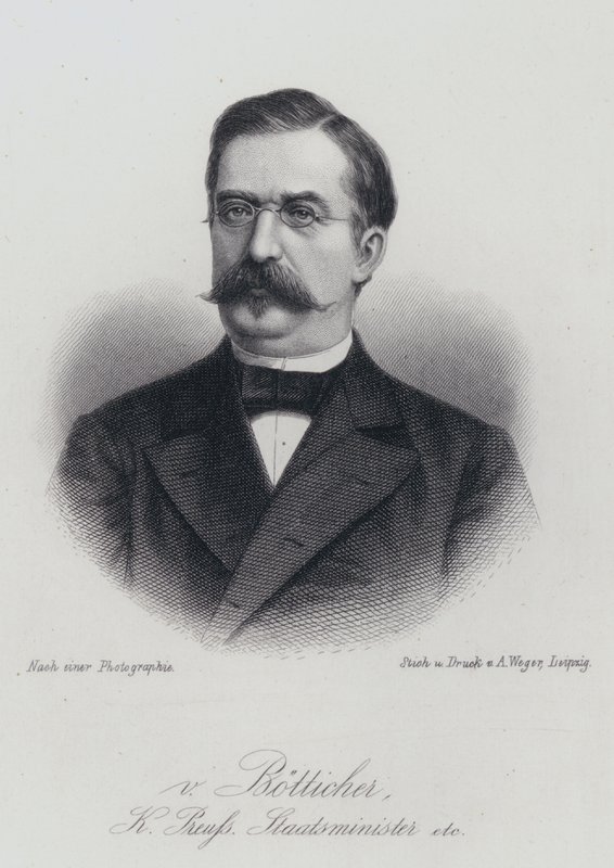 Karl Heinrich von Boetticher , tysk politiker og rektor (gravering) av German School