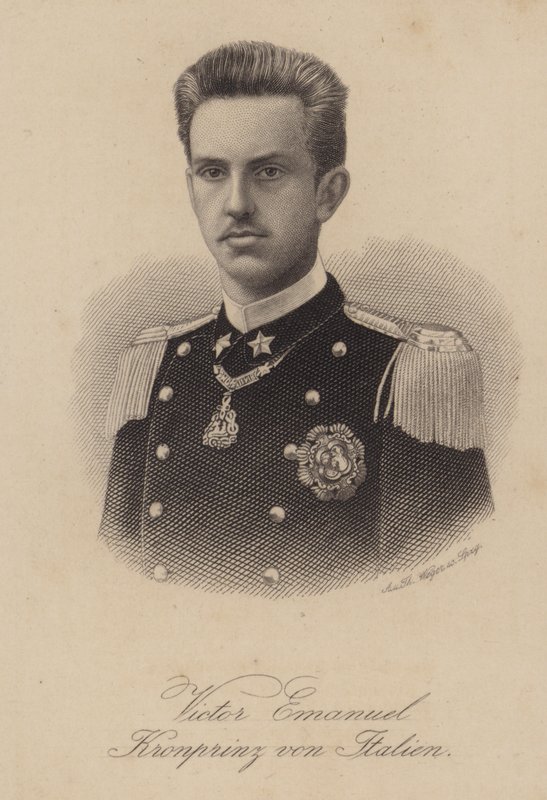 Kong Victor Emmanuel III av Italia da kronprinsen av German School
