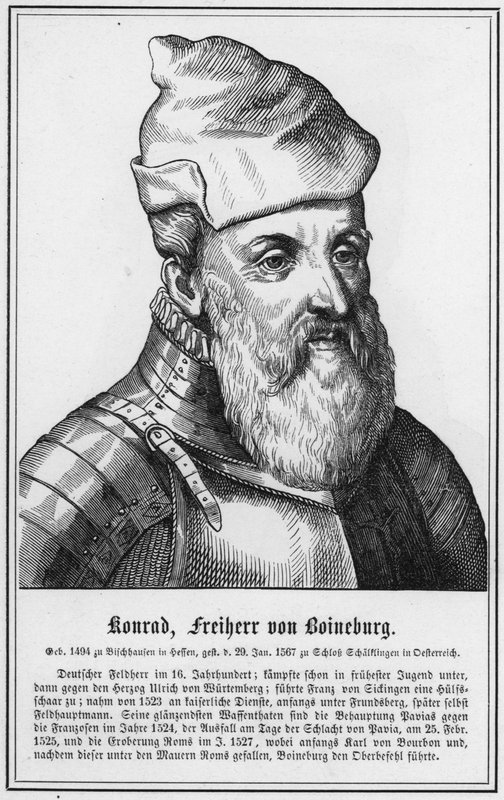 Konrad, Freiherr von Boineburg (gravering) av German School