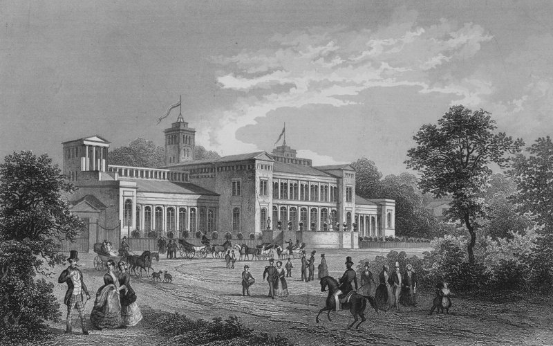 Kroll Opera House, Berlin (stålgravering) av German School