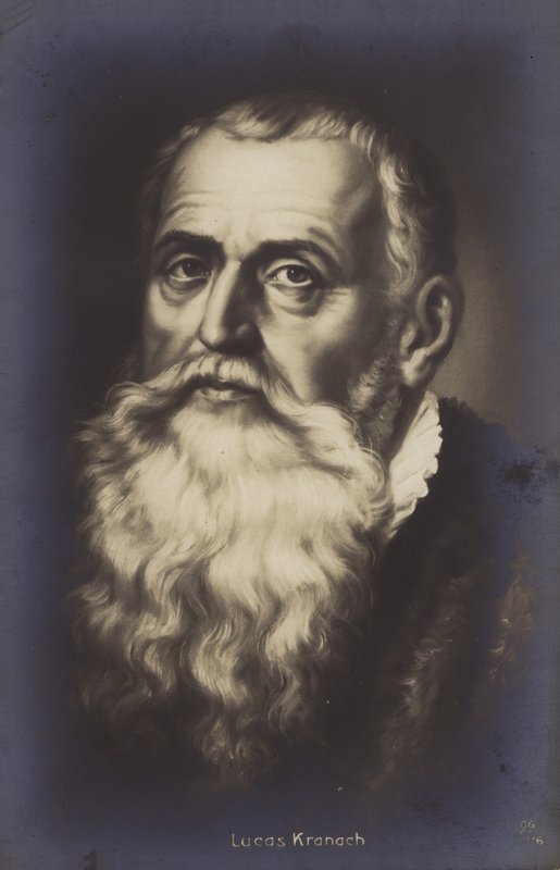 Lucas Cranach den eldre , tysk maler og grafiker (lito) av German School