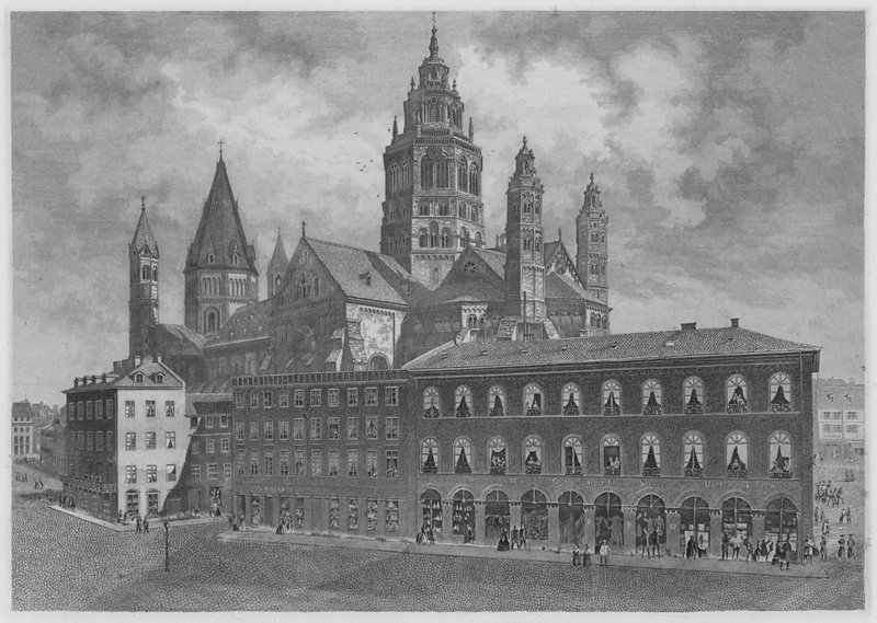 Mainz (gravering) av German School
