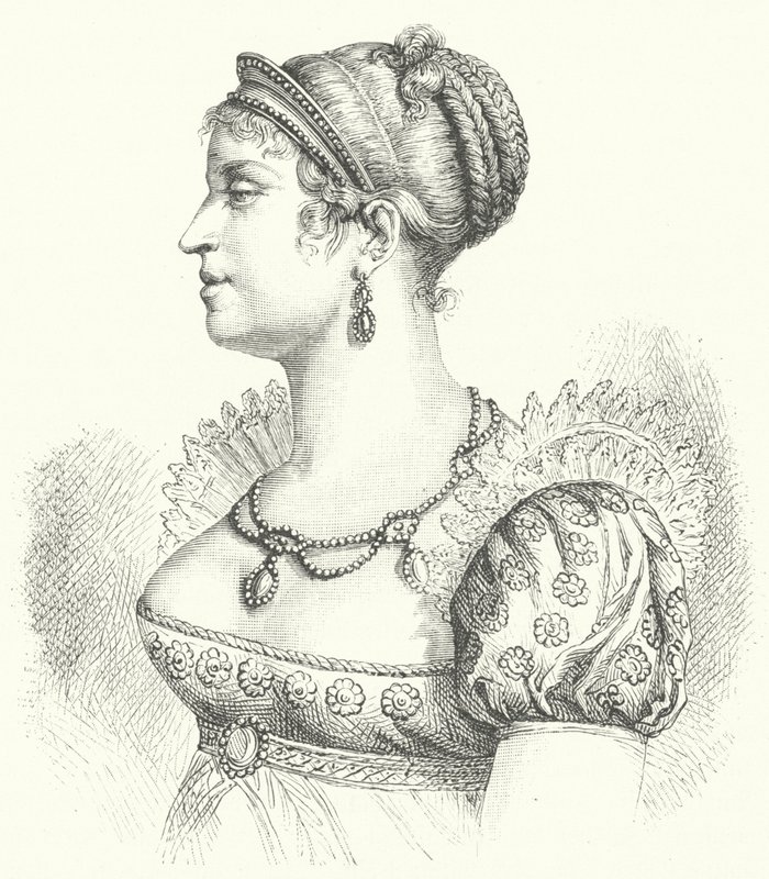 Marie Louise, hertuginne av Parma, andre kone til Napoleon I (gravering) av German School