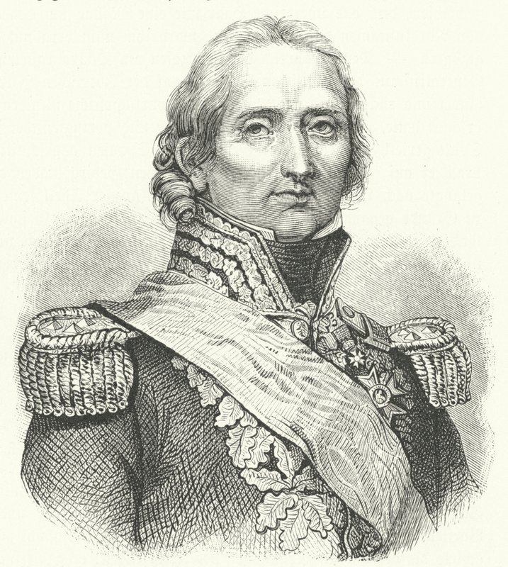 Marshal Nicolas Soult , fransk soldat (gravering) av German School