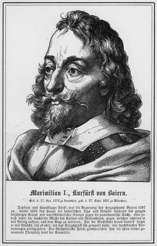 Maximilian I, kurfyrst av Bayern (gravering) av German School
