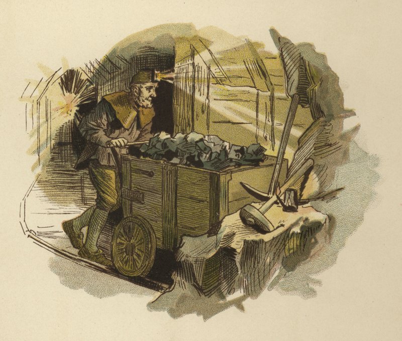 Miner (farge litho) av German School