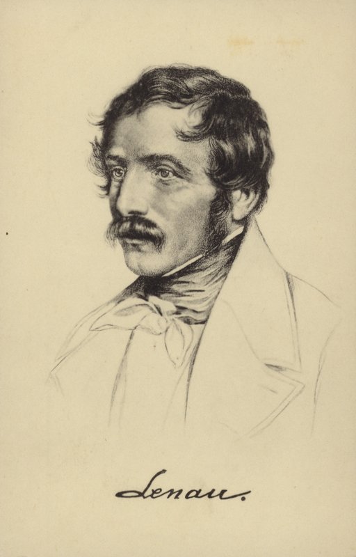 Nikolaus Lenau (1802–1850), østerriksk poet (litho) av German School