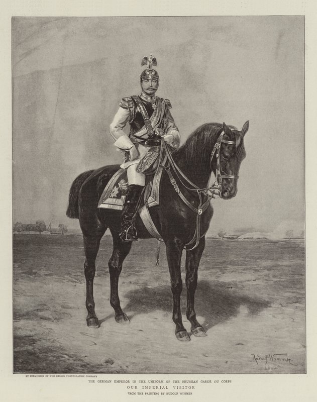 Vår keiserlige besøkende (litho) av German School