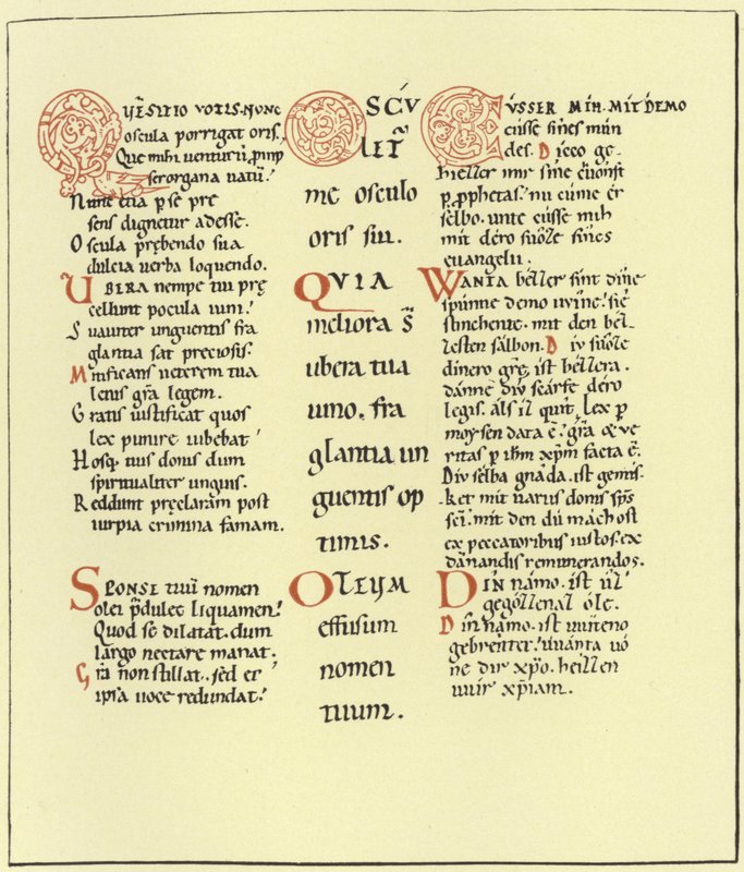 Side fra Song of Songs av German School