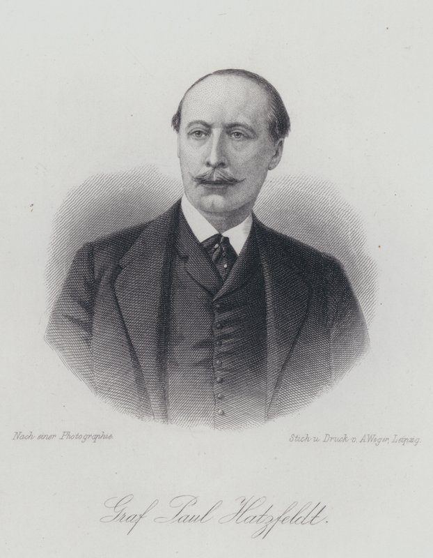 Paul von Hatzfeldt , tysk diplomat og politiker (gravering) av German School