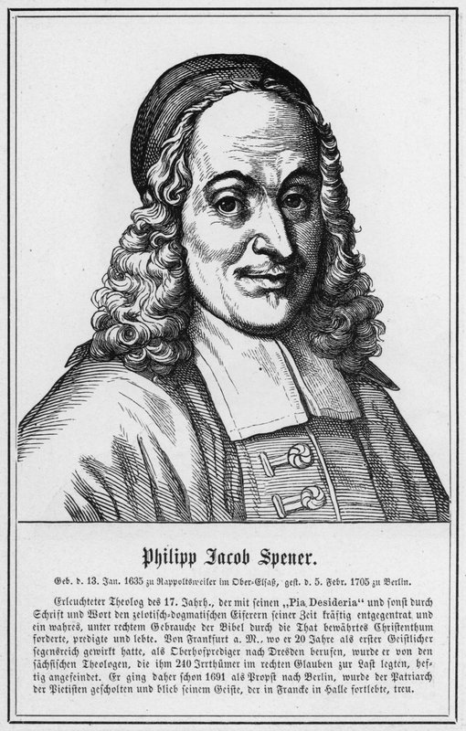 Philipp Jacob Spener (gravering) av German School