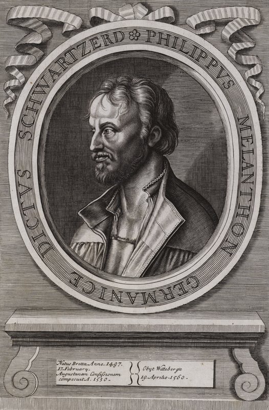 Philipp Melanchthon , tysk teolog fra den protestantiske reformasjonen av German School