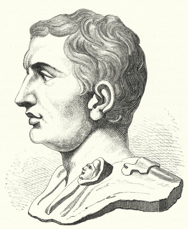 Pompeius den store , romersk politiker og soldat (gravering) av German School