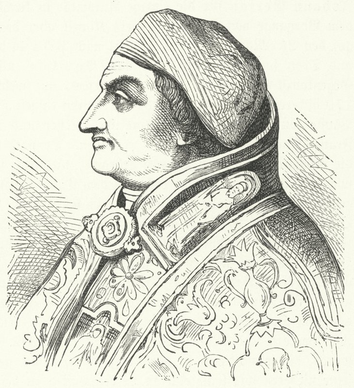 Pave Pius II (gravering) av German School
