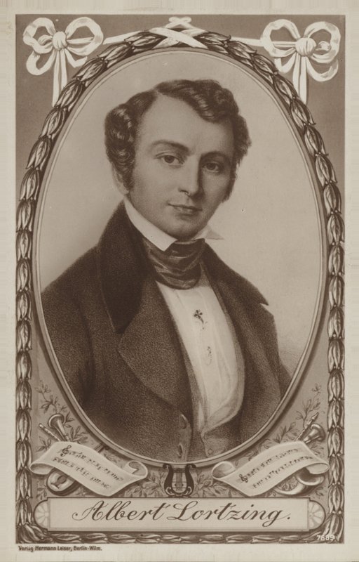 Portrett av Albert Lortzing av German School