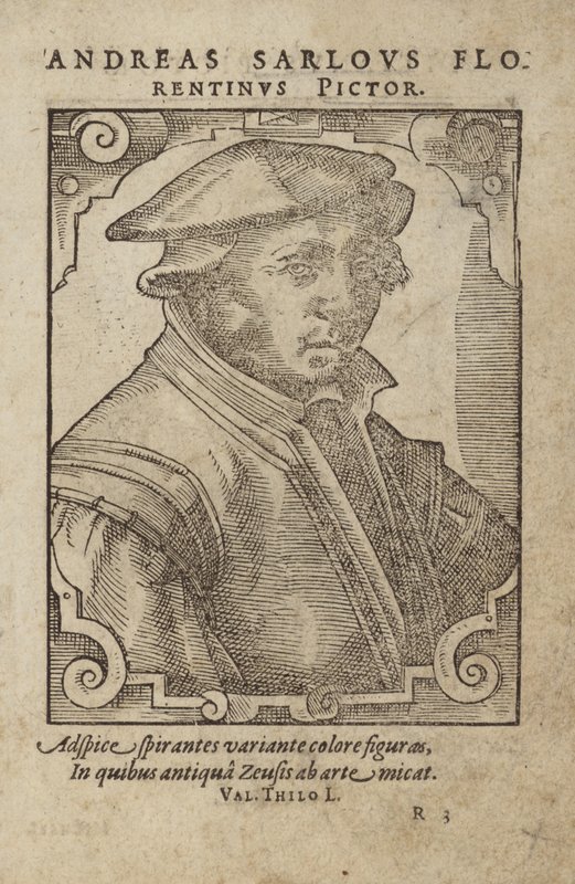 Portrett av Andreas Sarlous av German School