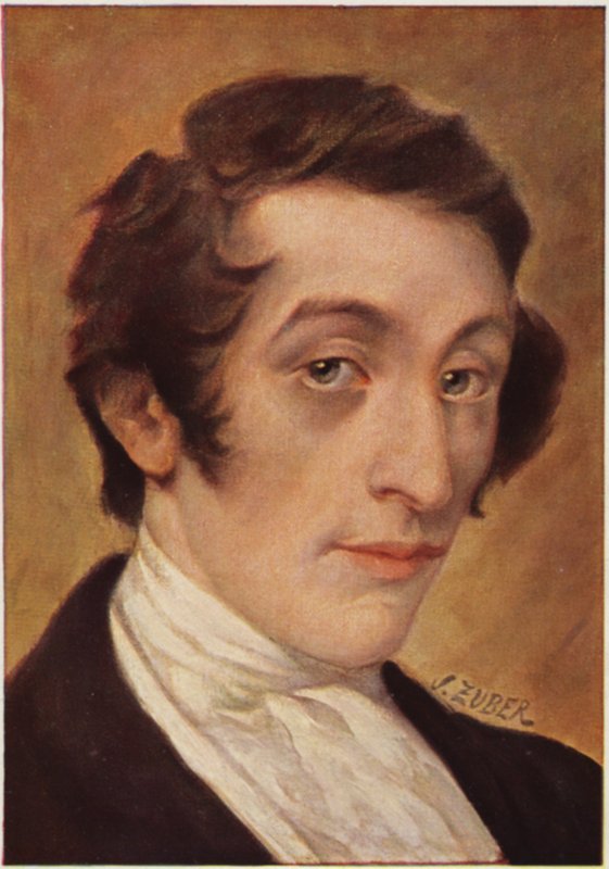 Portrett av Carl Maria von Weber av German School