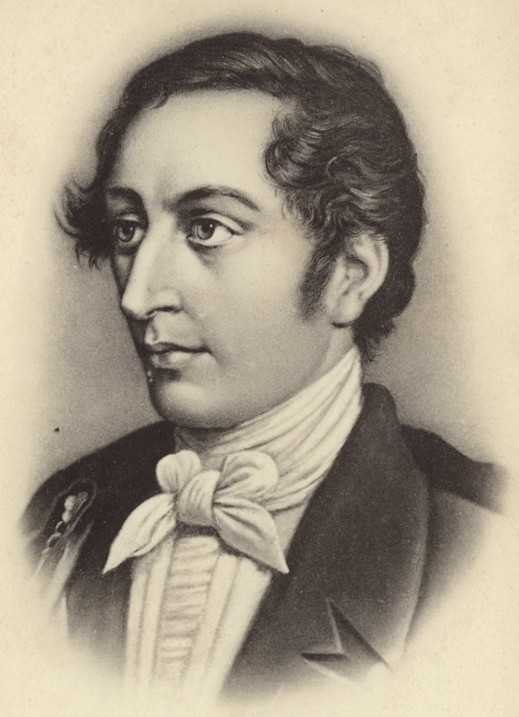 Portrett av Carl Maria von Weber av German School