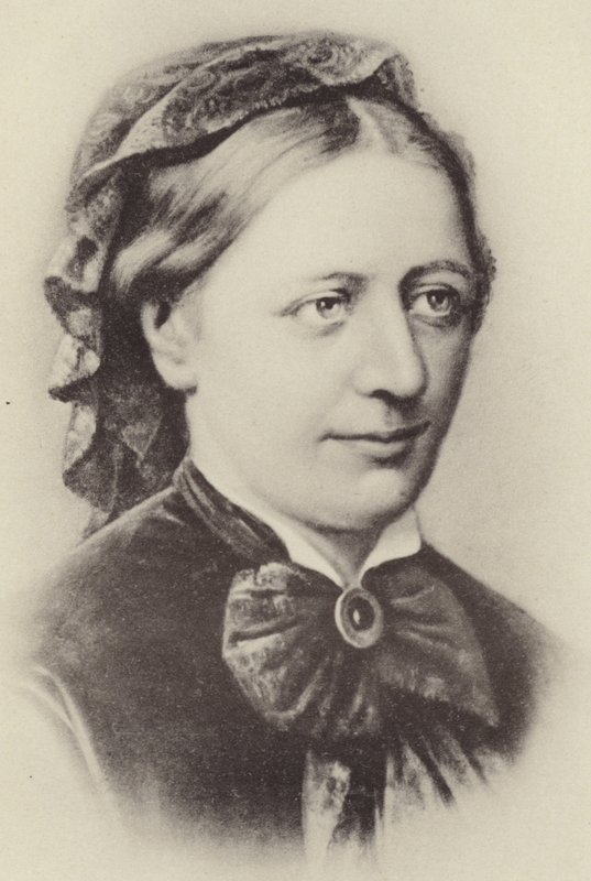 Portrett av Clara Schumann av German School
