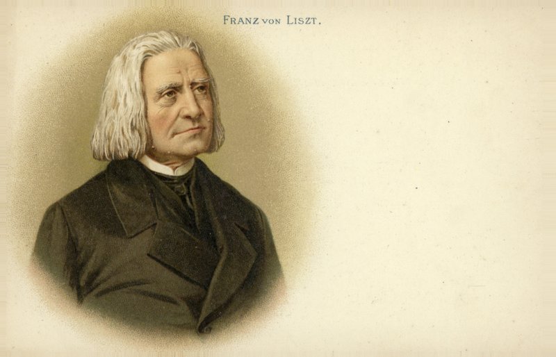 Portrett av Franz Liszt av German School
