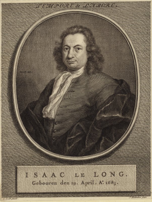 Portrett av Isaac le Long av German School
