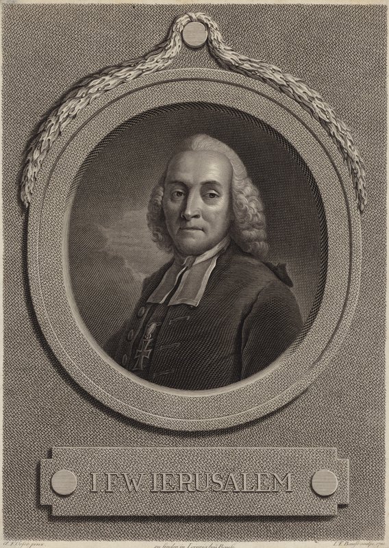Portrett av Johann Friedrich Wilhelm Jerusalem av German School
