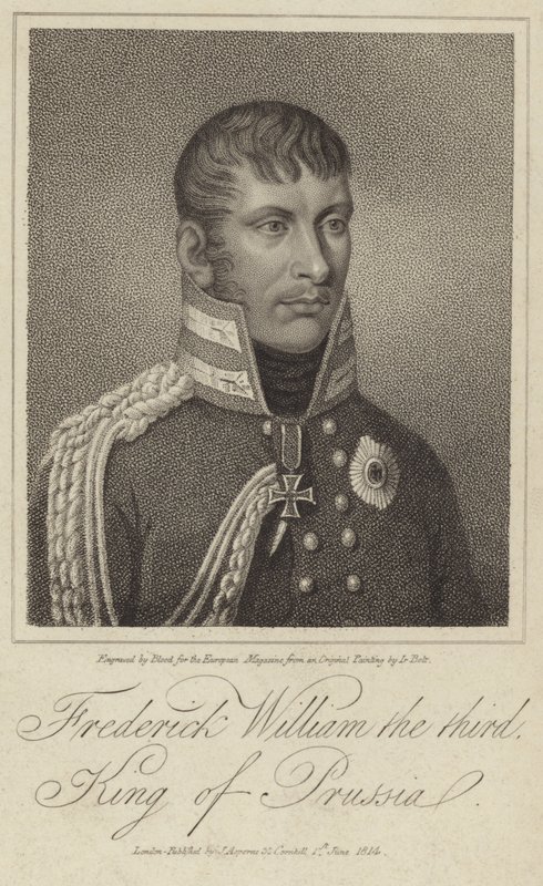 Portrett av kong Frederick William III av Preussen av German School