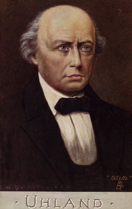 Portrett av Ludwig Uhland av German School