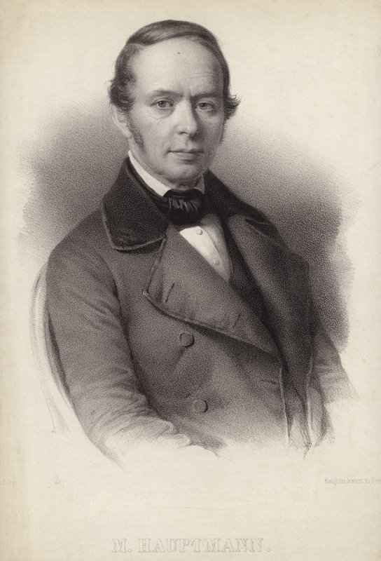 Portrett av Moritz Hauptmann av German School