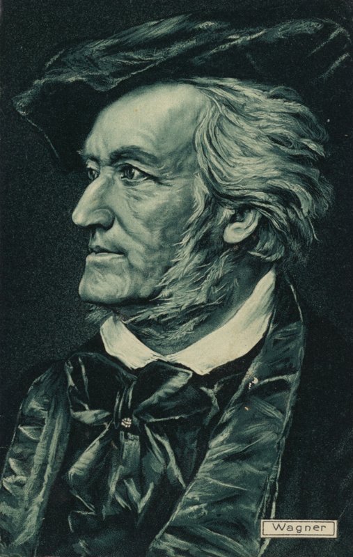 Portrett av Richard Wagner av German School