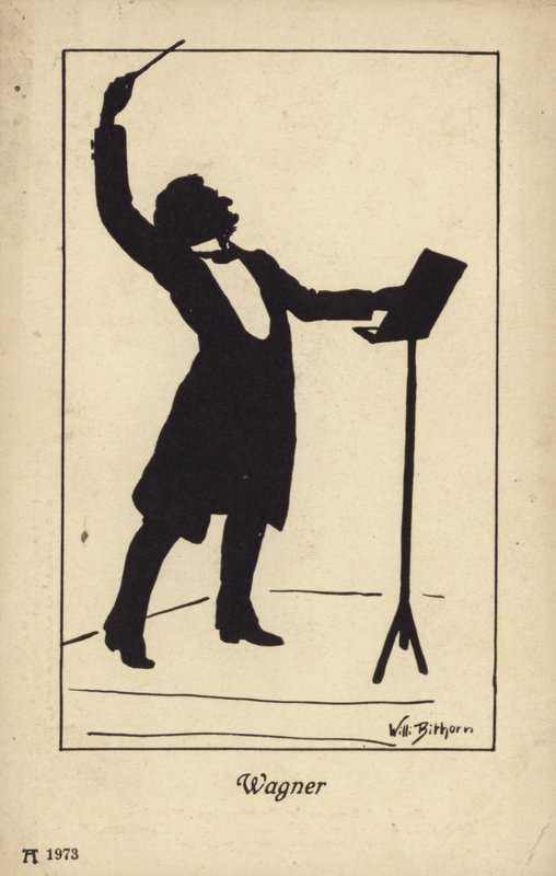 Portrett av Richard Wagner av German School