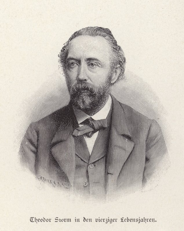 Portrett av Theodor Storm av German School