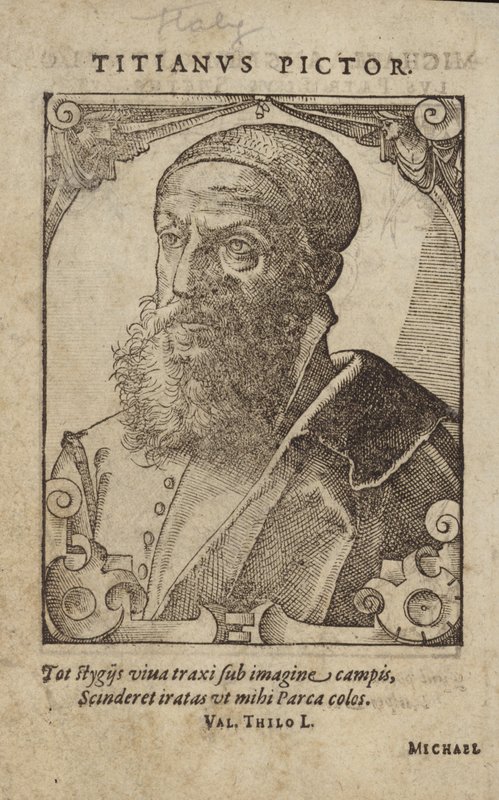 Portrett av Titian av German School