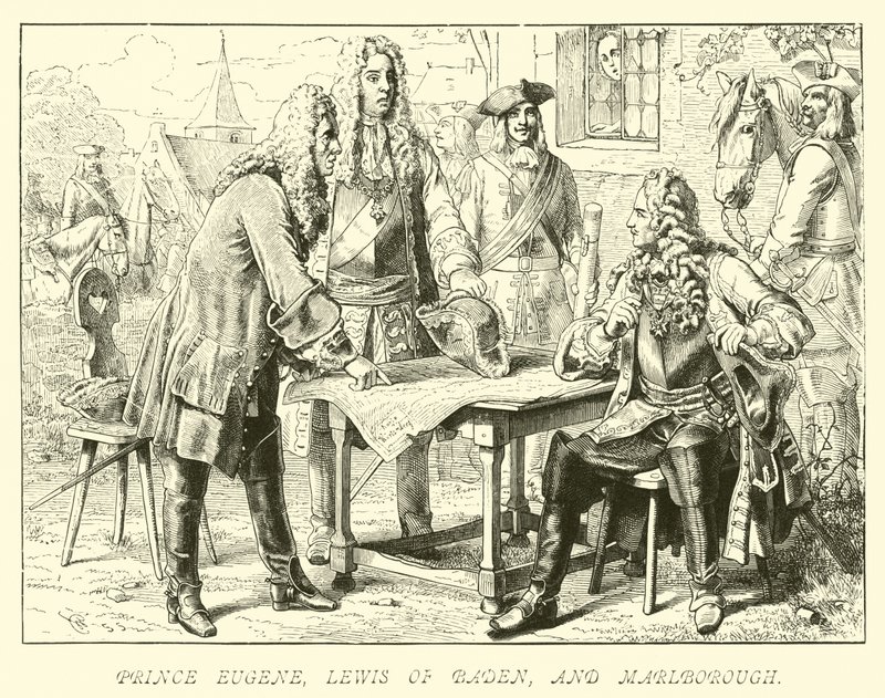 Prins Eugene, Lewis av Baden og Marlborough av German School