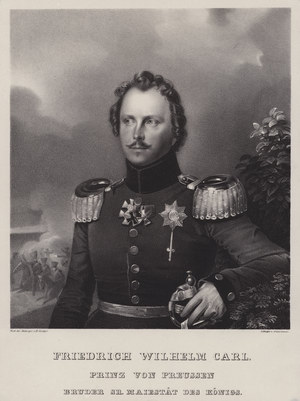 Prins Wilhelm av Preussen (1783-1851), bror til kong Frederick William III (litho) av German School