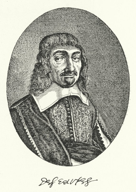 Rene Descartes , fransk filosof (gravering) av German School