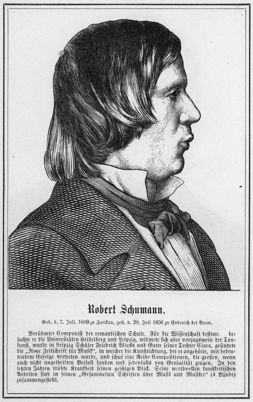 Robert Schumann (gravering) av German School