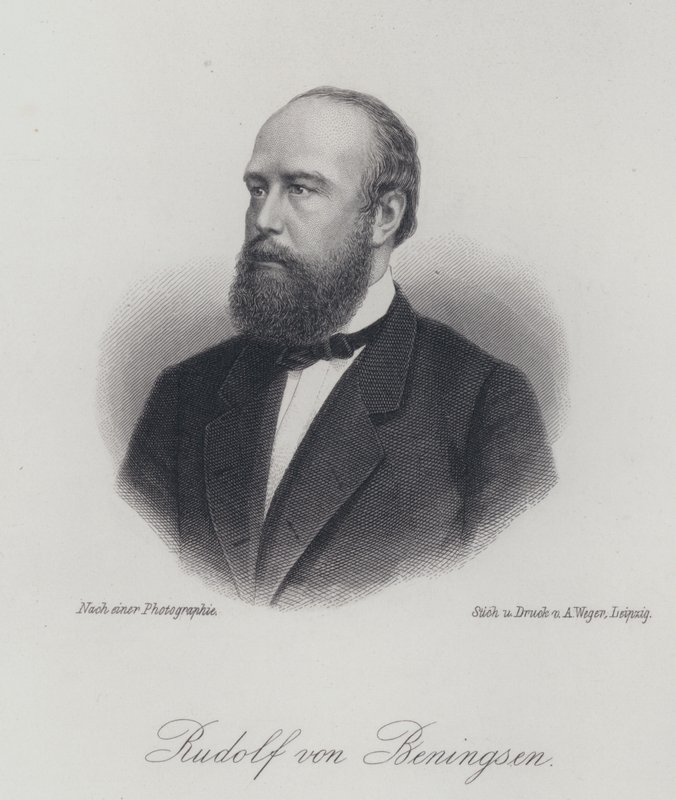 Rudolf von Bennigsen , tysk politiker (gravering) av German School
