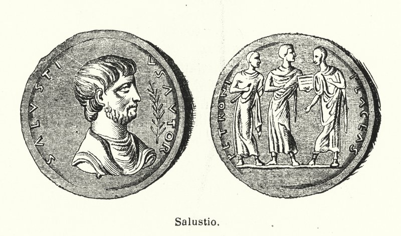 Sallust , romersk historiker og politiker (litho) av German School