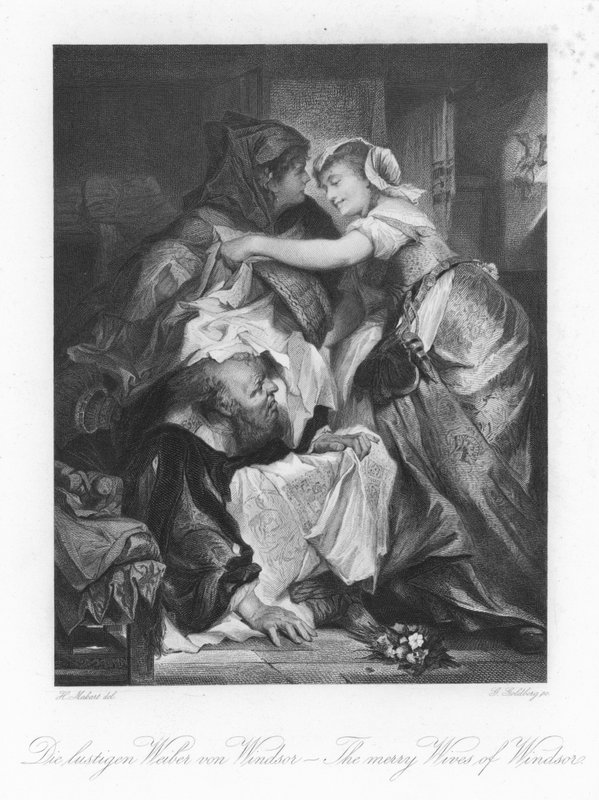 Scene fra The Merry Wives of Windsor av German School