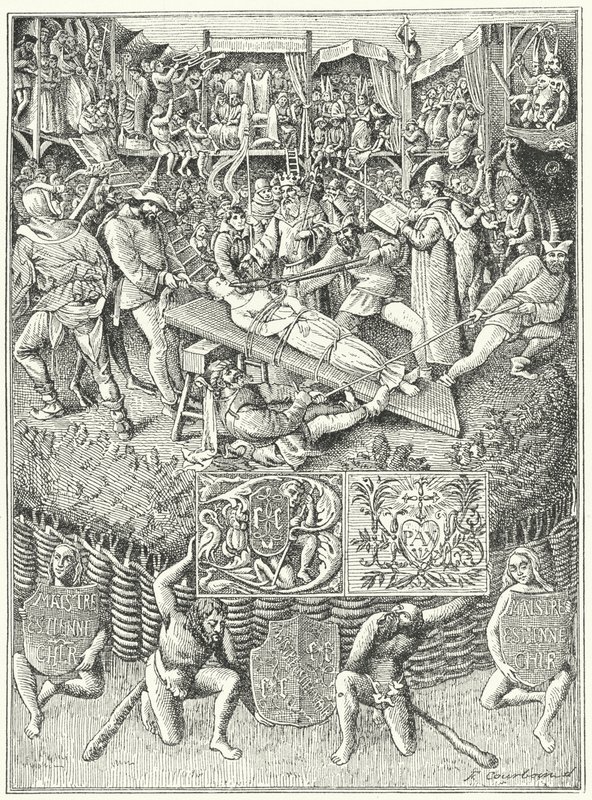 Scene fra et middelaldersk mysteriespill av German School