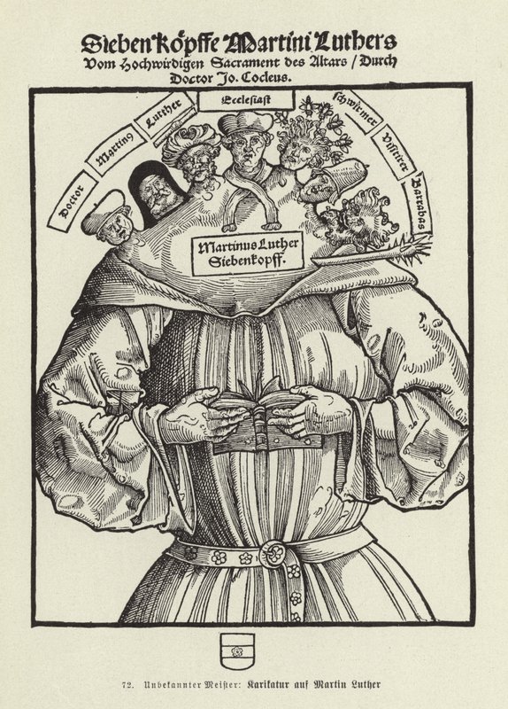 De syv hodene til Martin Luther (lito) av German School